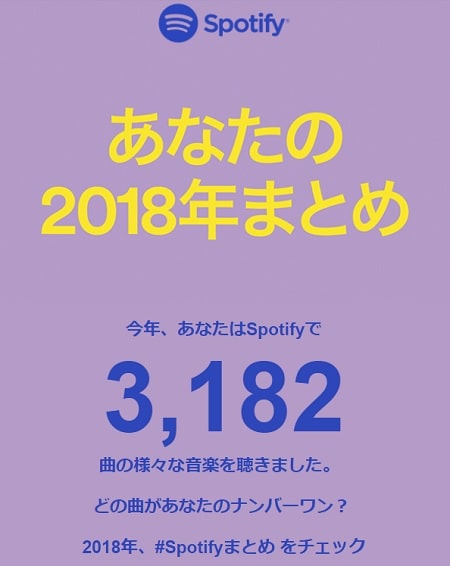 Spotify 2018年に自分が最も聴いたアーティスト 曲を振り返ろう ノリフネ 乗りかかった船